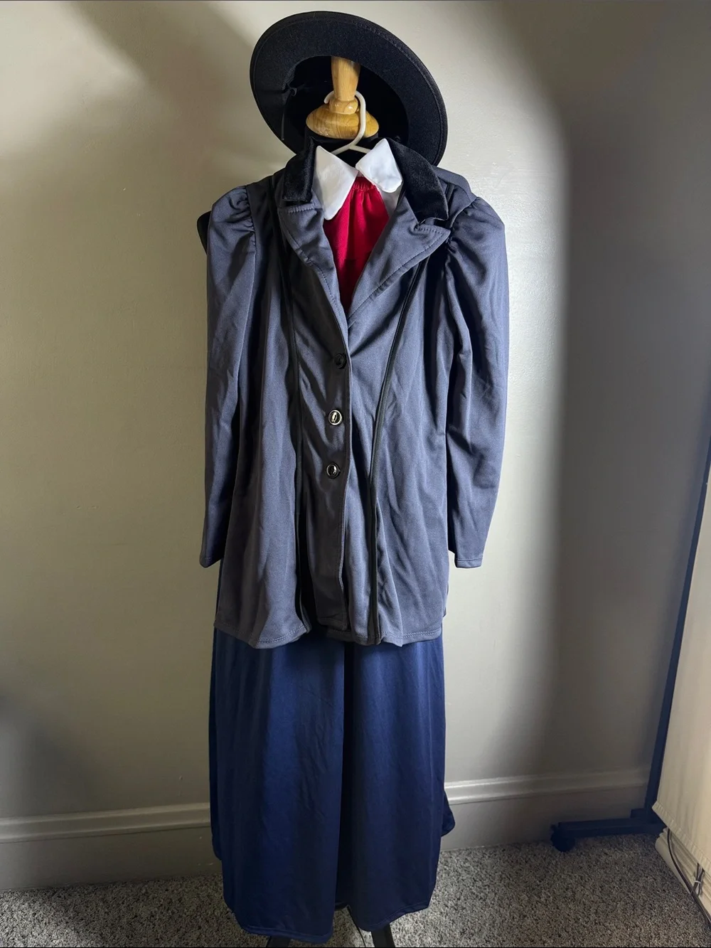 Mary Poppins California Costumes English Nanny Halloween Costume Sz L 10-12 NEW